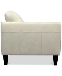 Pezley Leather Loveseat, Created for Macy's