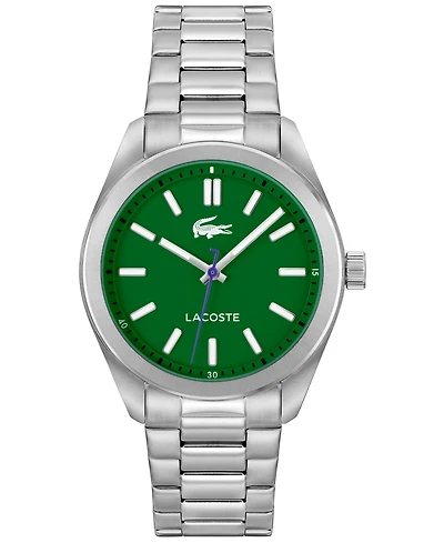 Lacoste Men's Monceau Silver Stainless Steel Bracelet Watch 41mm