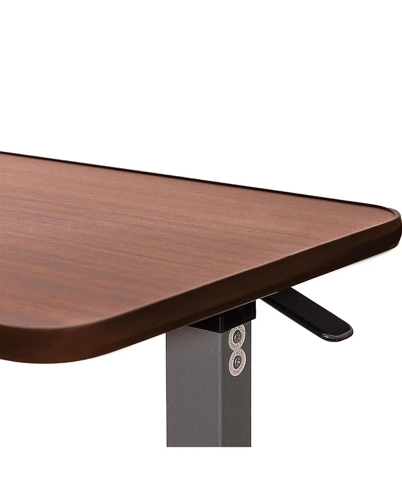 Sugift Adjustable Lap Desk with Tilt Top and Locking Wheels