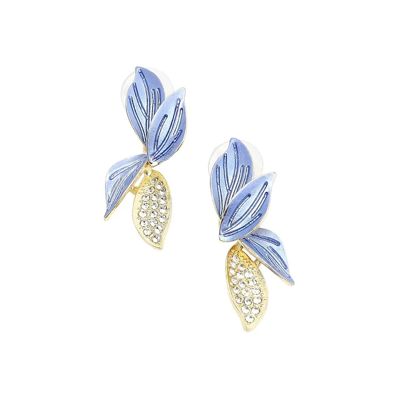 Sohi Women's Petal Drop Earrings
