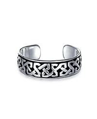 Bling Jewelry Pinky Midi Celtic Trinity Band Toe Ring Oxidized Silver Sterling Adjustable