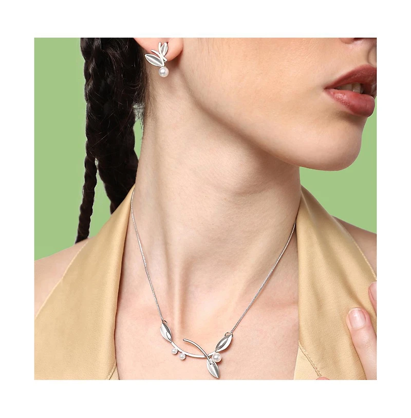 Sohi Women's Leaf Jewellery Set