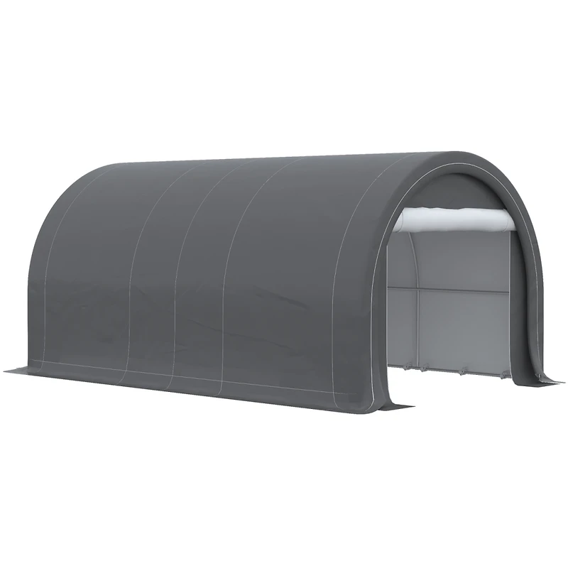 Heavy-Duty Carport with Zippered Door and Uv Canopy
