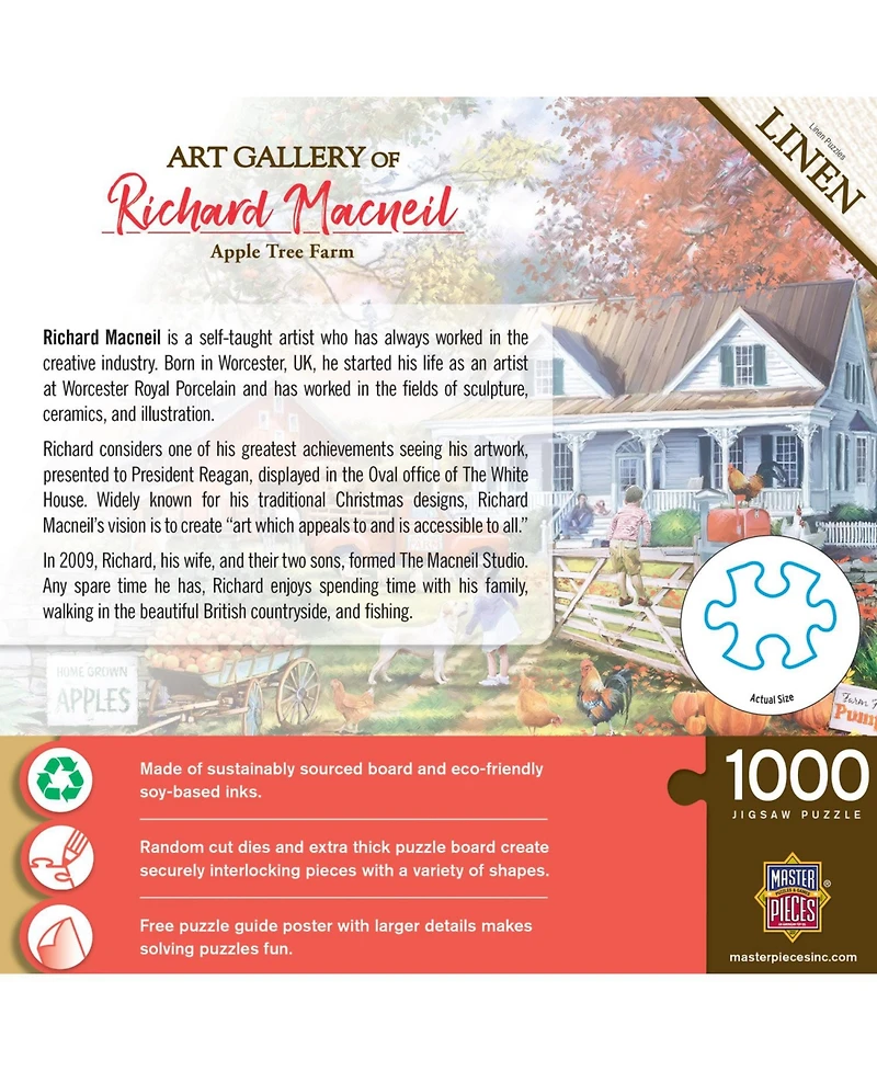 Masterpieces Art Gallery - Apple Tree Farm 1000 Piece Jigsaw Puzzle