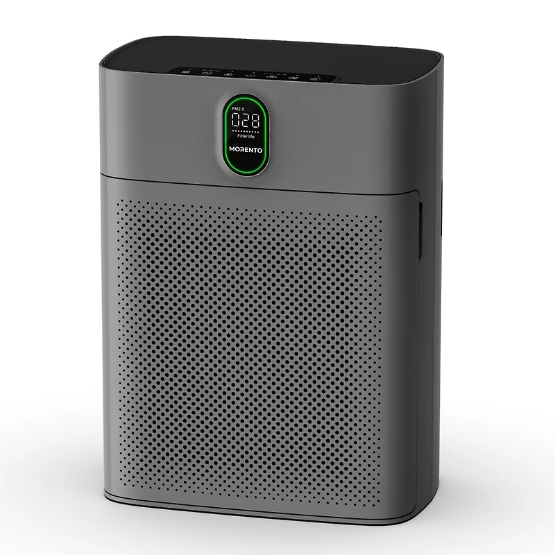 Morento Air Purifiers for Home Large Room up to 1076 Sq Ft with Pm 2.5 Display Air Quality Sensor, Remove 99.97% of Pet Hair with Double-sided Air Inl