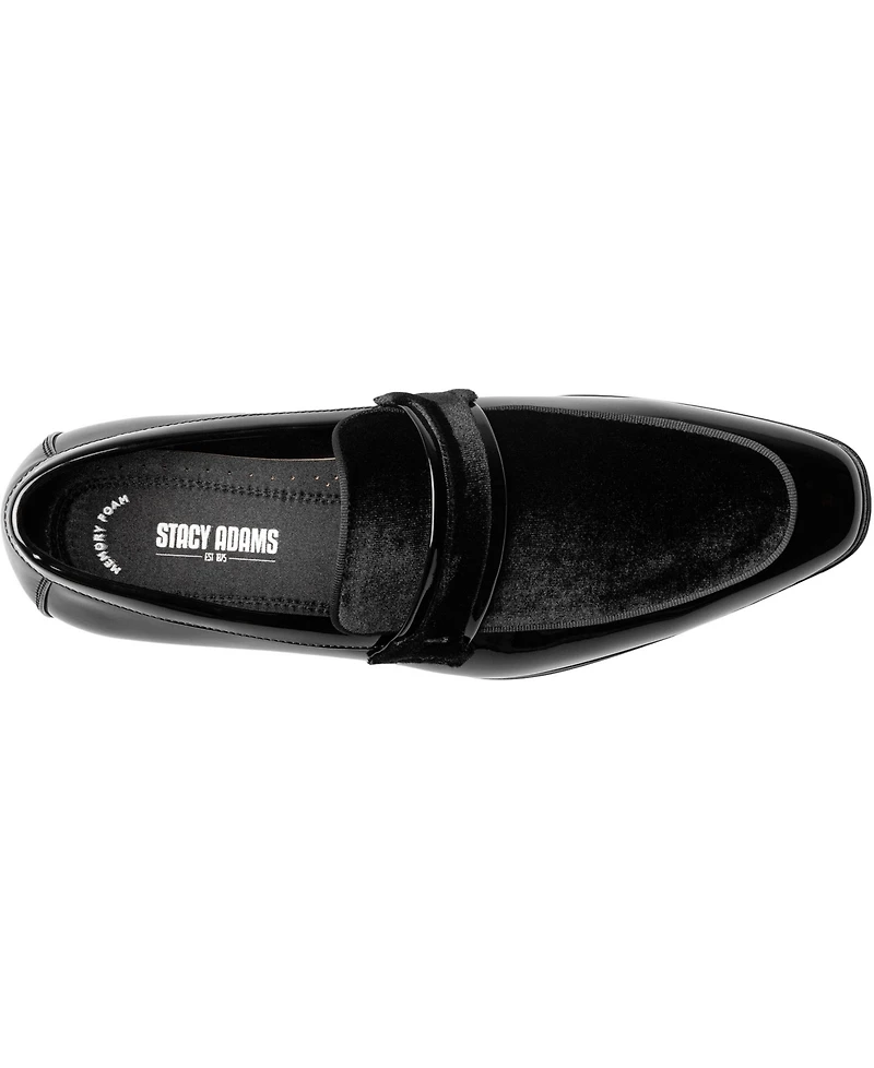 Stacy Adams Men's Spratley Moc Toe Saddle Slip On Loafer