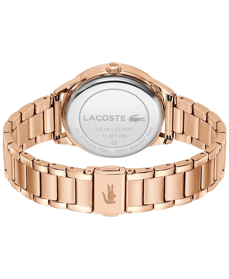 Lacoste Women's Ladycroc Carnation Gold Stainless Steel Bracelet Watch 36.5mm