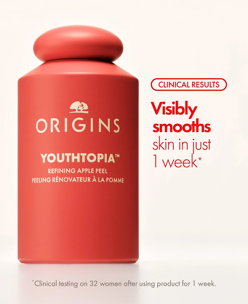 Origins Youthtopia Liquid Exfoliating Apple Face Peel, 3.4 oz