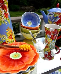Certified International Blossom Set of 4 3-d Floral Ice Cream Bowls