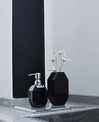Lainy Home Octagon Crystal Soap Dispenser with Silver Pump