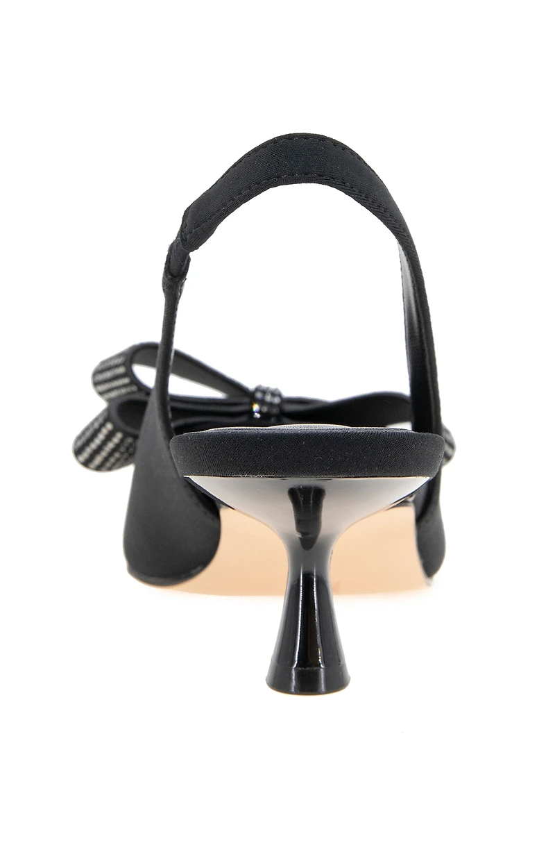 BCBGeneration Women's Kasti Slingback Kitten-Heel Bow Pumps