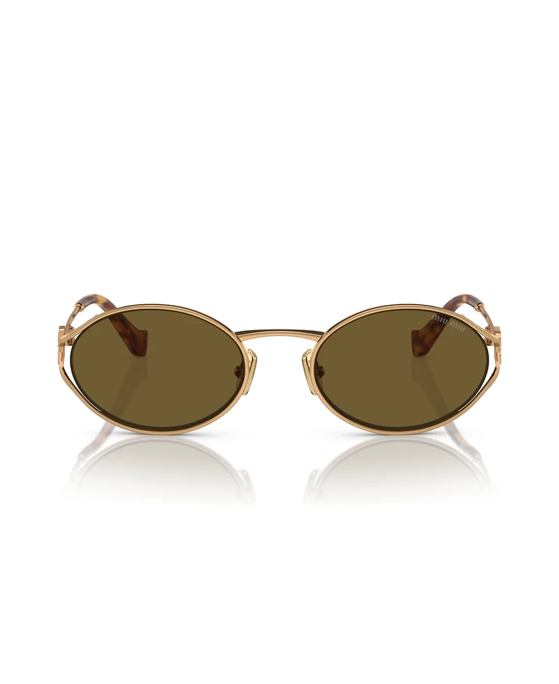 Miu Women's Oval Metal Sunglasses, MU52YS