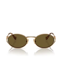 Miu Women's Oval Metal Sunglasses, MU52YS