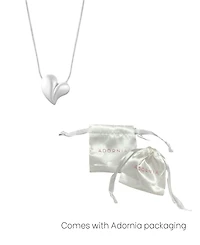 Adornia Gold Tarnish Resistant Adjustable Oversized Puffy Heart Necklace