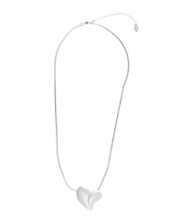 Adornia Gold Tarnish Resistant Adjustable Oversized Puffy Heart Necklace