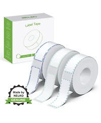 Nelko P21 Genuine Adhesive Pattern with Border Label Paper 14x40mm (0.55"x1.57") 180 Labels/Roll, 3 Roll, for Home Office School Organization, Gift fo