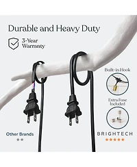 Glow 48ft Heavy Duty Weatherproof Led Outdoor Plug-In String Lights with Brass Hardware