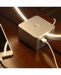 Circle 15" Dimmable Modern Led Desk Lamp with Usb Port