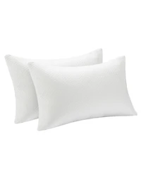 2Pack Shredded Memory Foam Bed Pillows Bamboo Rayon Cooling Cover 28''x18''