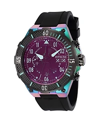 Invicta Men's Aviator Quartz Multifunction Black Dial Watch