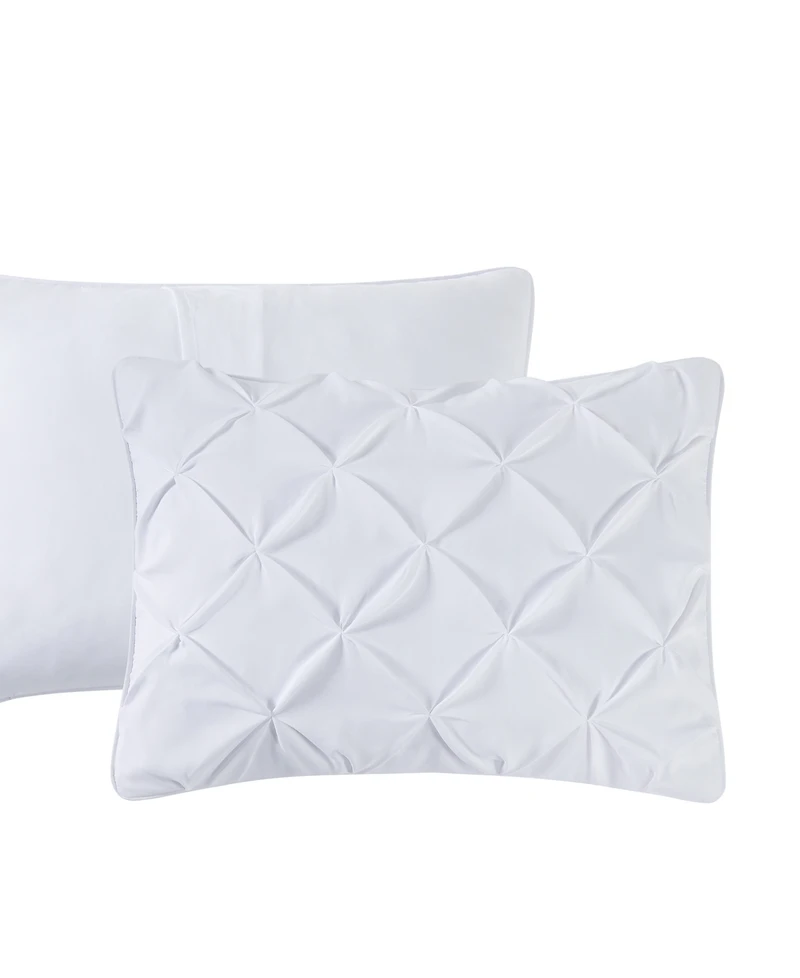 Closeout! Videri Home Pintucked 3-pc. Comforter Set, Full/Queen
