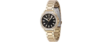 Invicta Women's 47328 Wildflower Quartz 3 Hand Black Dial Watch