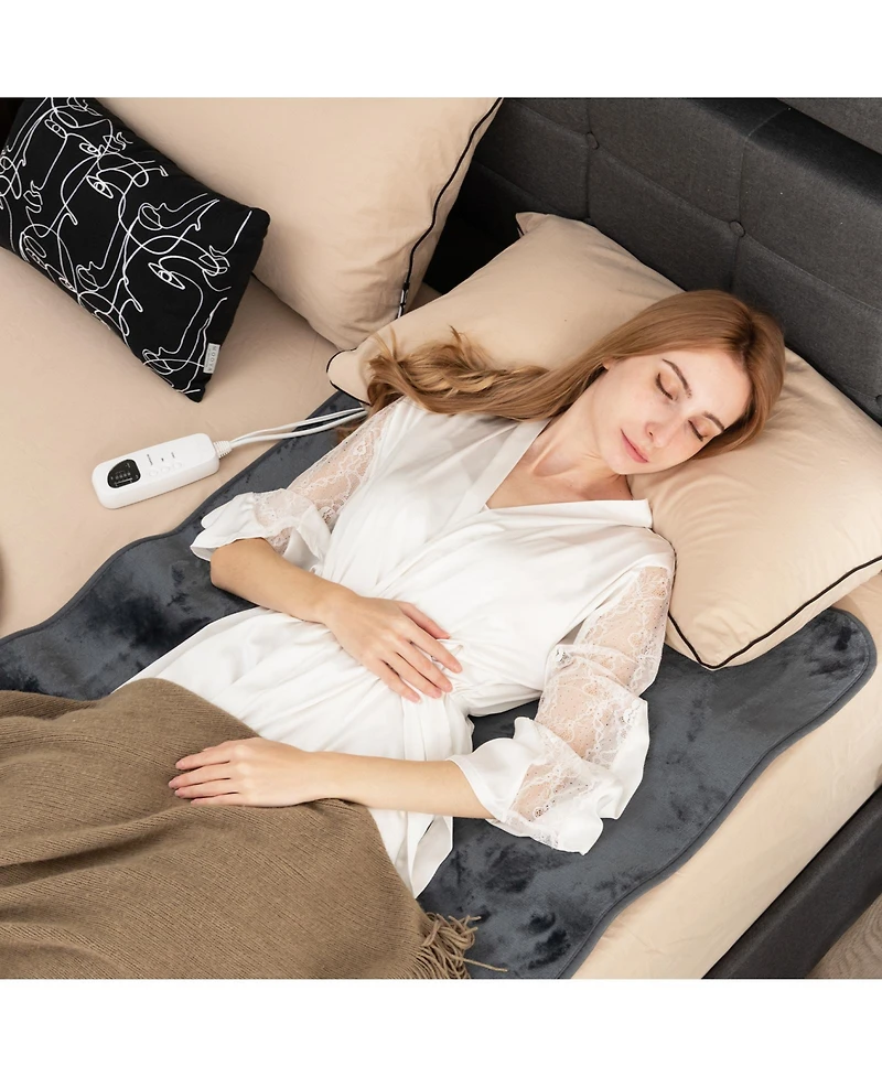 Sugift Electric Heated Mattress Pad with 5 Heating Levels and Overheat Protection