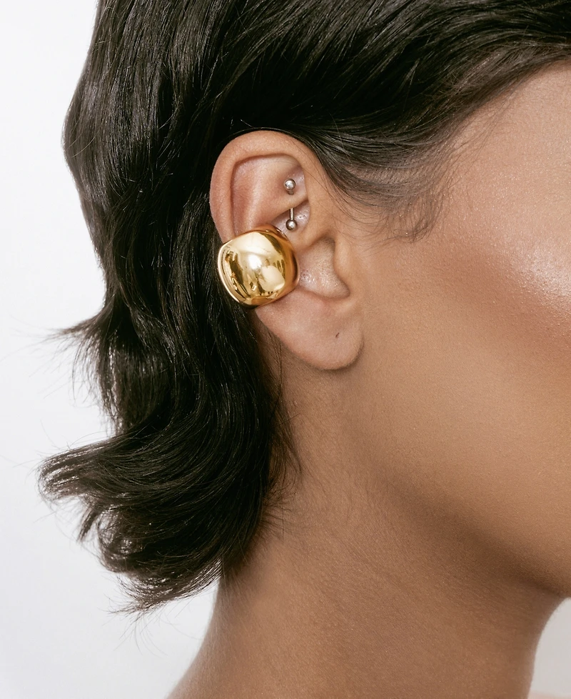 Ettika Chunky Metal Cuff Earrings