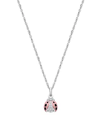 Tiny Blessings Girls Children's Sterling Silver Love Bug 12-14" Necklace