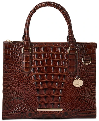 Brahmin Anywhere Convertible Melbourne Embossed Leather Satchel