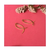 Sohi Women's Lined Drop Earrings