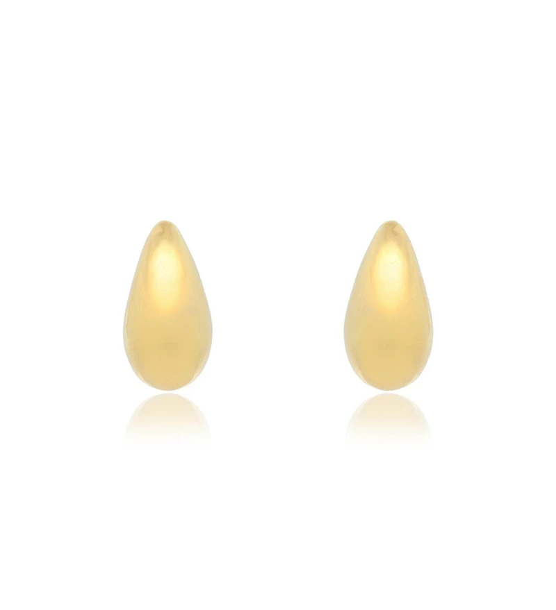 The Lovery Gold Teardrop Earrings
