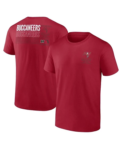 Fanatics Men's Red Tampa Bay Buccaneers Repeat Stats T-Shirt