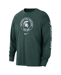 Nike Men's Green Michigan State Spartans Heritage Max90 Long Sleeve T-Shirt