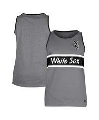 New Era Men's Gray Chicago White Sox Jersey Ringer Tank Top