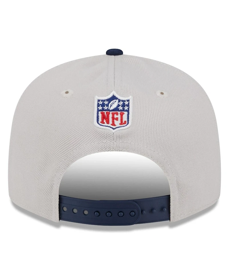 New Era Men's Stone/Navy Dallas Cowboys 2024 Sideline Historic 9FIFTY Snapback Hat