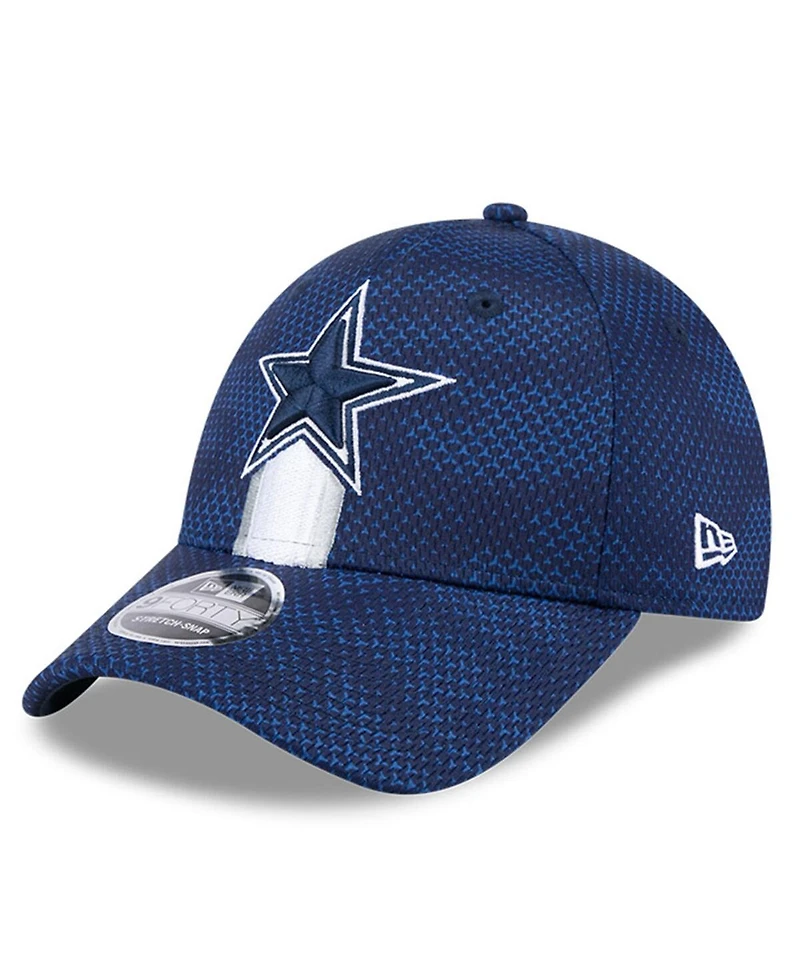 New Era Men's Navy Dallas Cowboys 2024 Sideline 9FORTY Stretch-Snap Hat