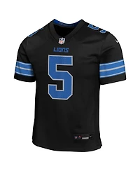 Nike Big Boys and Girls David Montgomery Black Detroit Lions Alternate Player Game Jersey