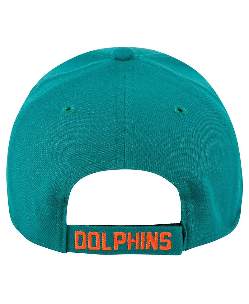 '47 Brand Men's Aqua Miami Dolphins Mvp Adjustable Hat
