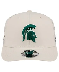 New Era Men's Natural Michigan State Spartans Canvas 9SEVENTY Stretch-Snap Hat