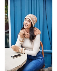 Feelgoodz Women's Artisan Hand-Knit Vail Winter Wool Beanie Hat