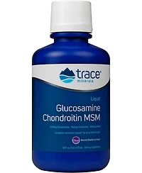 Trace Minerals Liquid Glucosamine Chondroitin Msm | Complete Dietary Supplement for Active Lifestyle | Supports Joints, Cartilage and Mobility | Natur