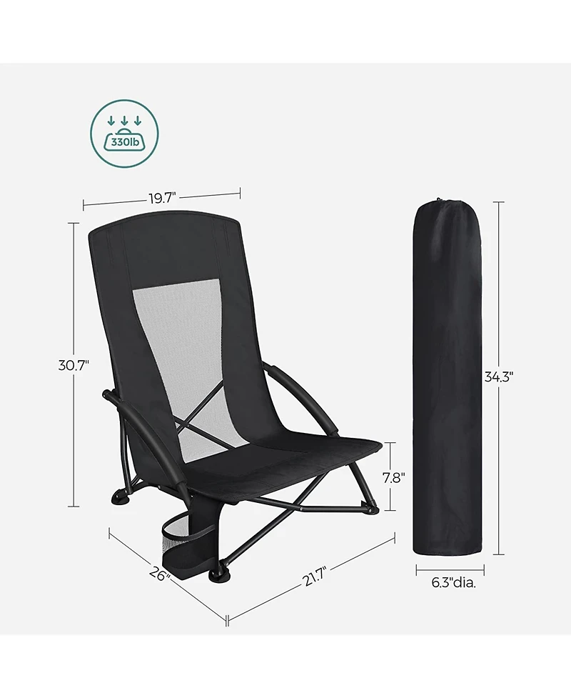 Slickblue Portable Beach Chair Set of 2