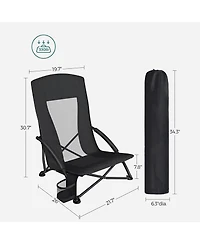 Slickblue Portable Beach Chair Set of 2