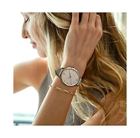 Vincero Women's Cuban Link Bracelet in Polished Rose Gold-Plated Sterling Silver