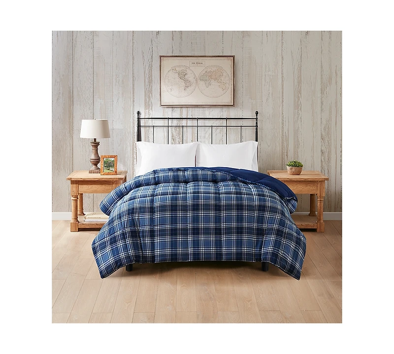 Home Design Lightweight Reversible Down Alternative Microfiber Comforter, King, Exclusively at Macy's