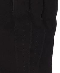 Isotoner Signature Men's Stretch Suede 3-Draw Touchscreen Gloves