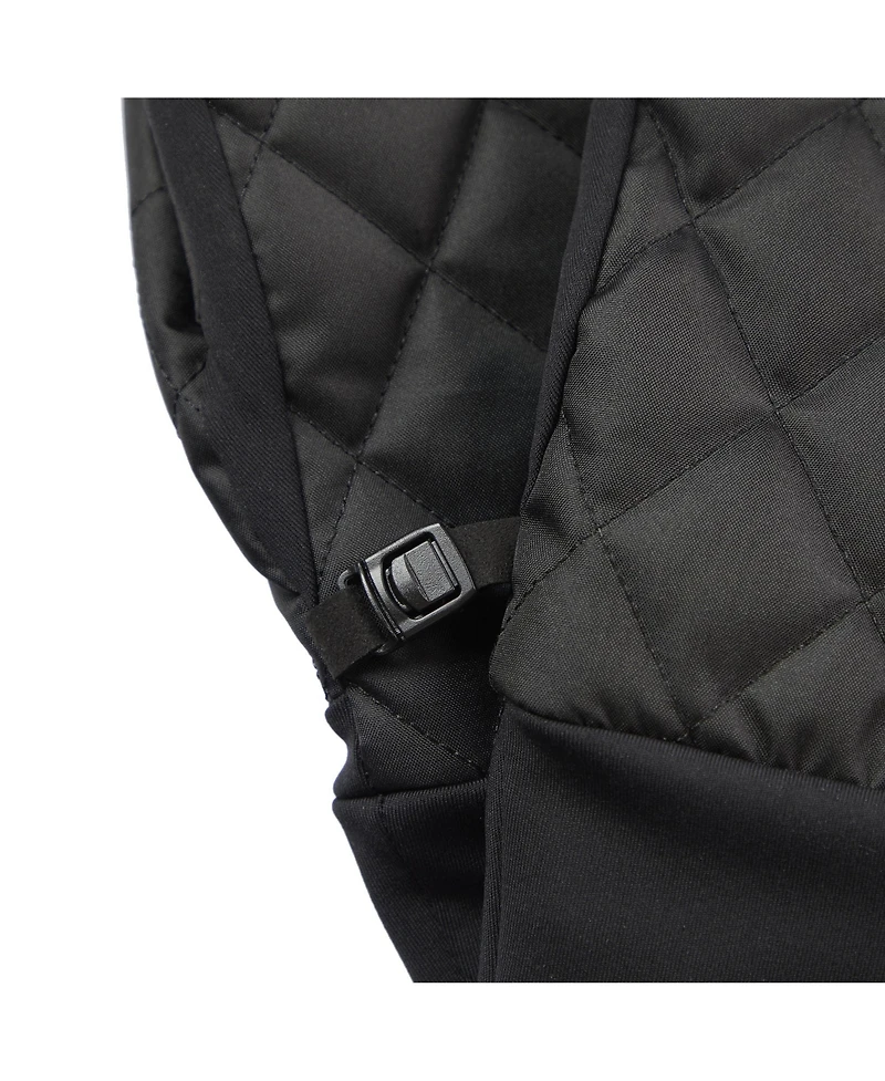 Isotoner Signature Men's Diamond Quilted Pongee and Spandex Water Repellent Touchscreen Gloves
