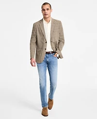 Nautica Men's Cotton & Linen Printed Modern-Fit Sport Coat