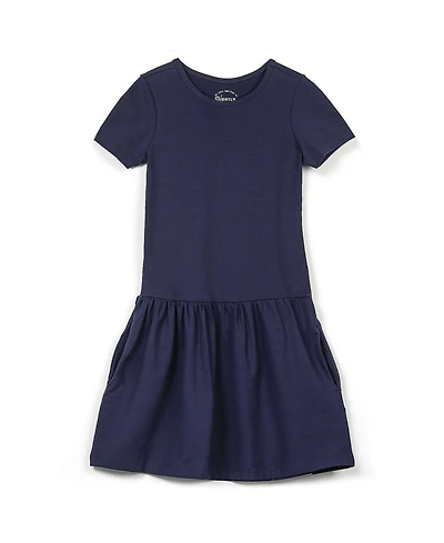 Mightly Girls Fair Trade Organic Cotton Short Sleeve Drop Waist Dress